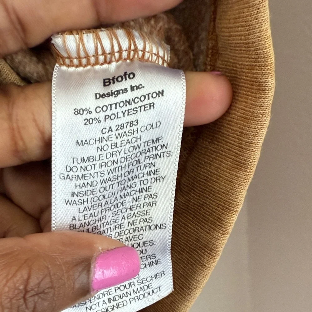 Bfofo vintage unique Tan Vest with Black Tribal Print - Picture 6 of 9